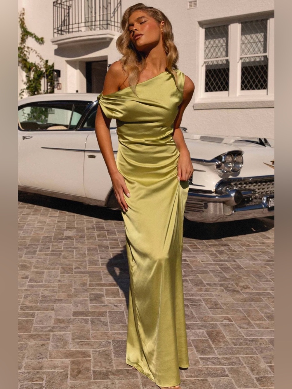 NEW Peppermayo Heart Of Glass Satin Maxi Dress 6 - Picture 1 of 12
